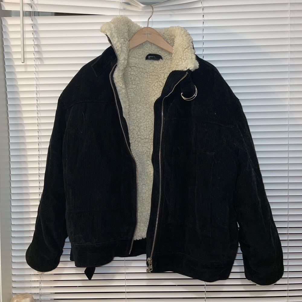 Free People/BDG Black puffer jacket - size L